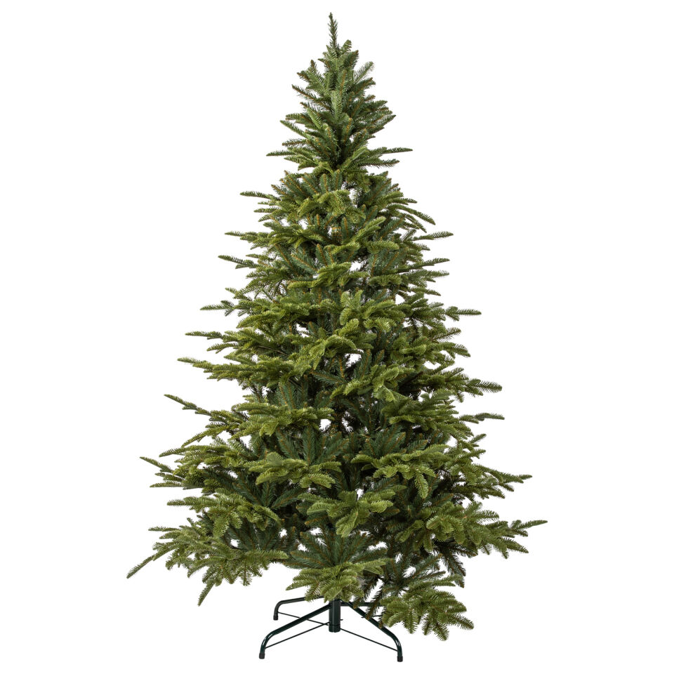 Yapay Yılbaşı Çam Ağacı Nobilis Yeşil 280 cm 4295 Dal Ucu - Gerçek Görünümlü Noel Ağacı, Çap 165 cm