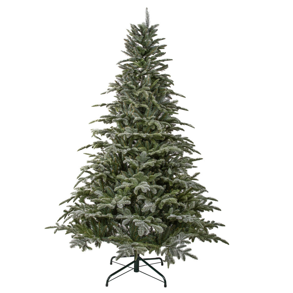 Yapay Yılbaşı Çam Ağacı Nobilis Karlı 180 cm 2103 Dal Ucu - Kar Yağmış Görünümlü Noel Ağacı, Çap 108 cm