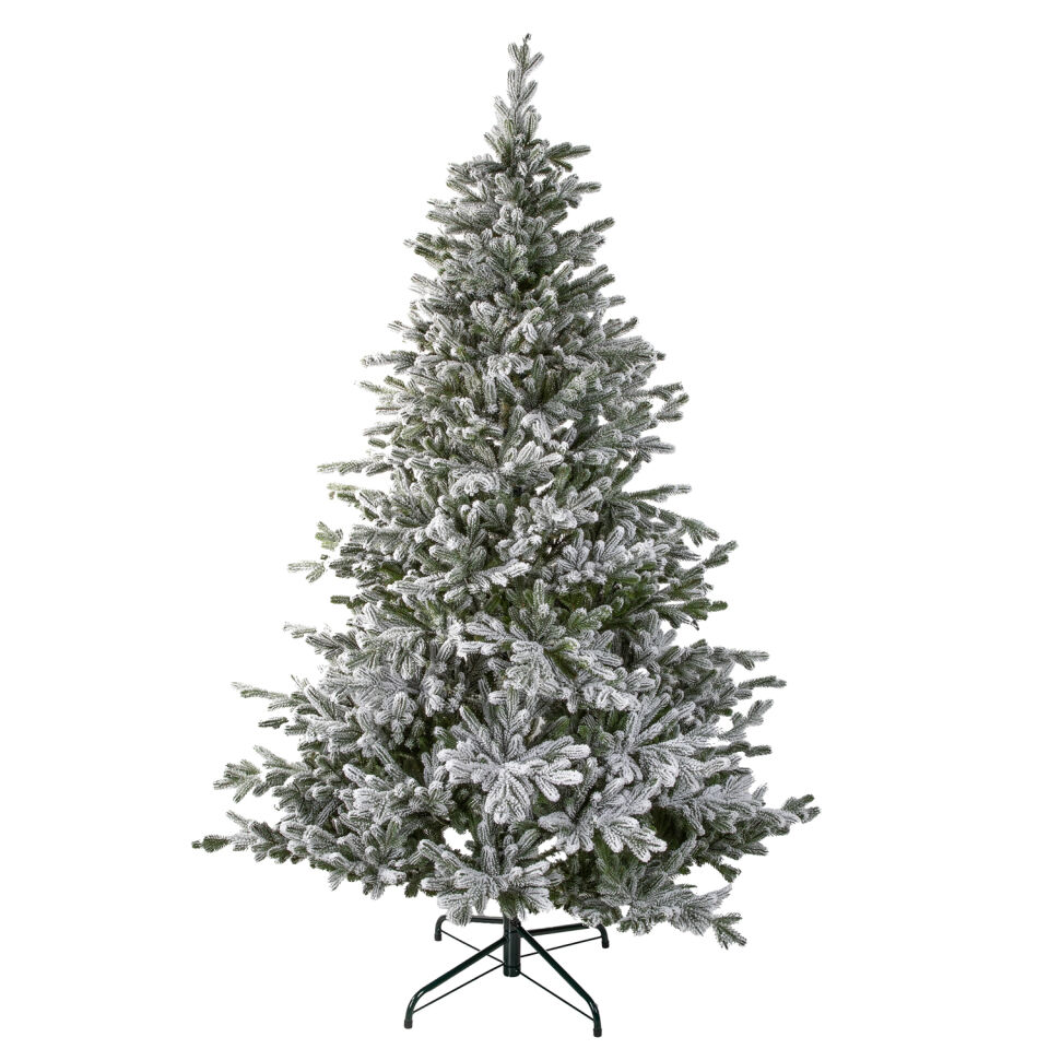 Yapay Yılbaşı Çam Ağacı Nordic Spruce Karlı 280 cm 8247 Dal Ucu - Kar Yağmış Görünümlü Noel Ağacı, Çap 150 cm