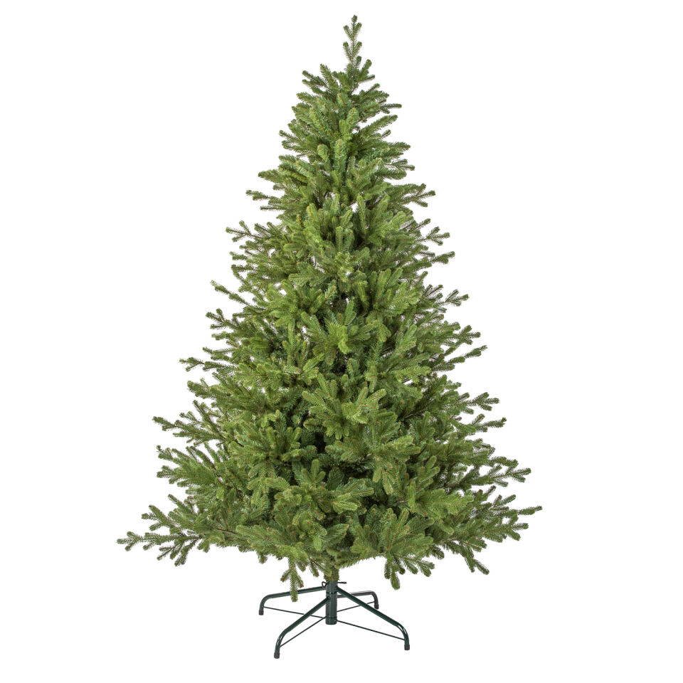 Yapay Yılbaşı Çam Ağacı Aspen Fir Yeşil 210 cm 3283 Dal Ucu - Gerçek Görünümlü Noel Ağacı, Çap 140 cm