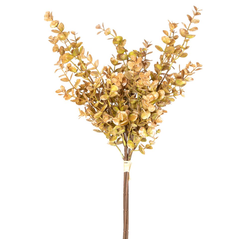 Yapay Okaliptus Demeti, Açık Kahve - 54 cm