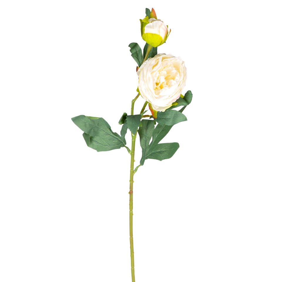 Yapay Çiçek, Şakayık, Beyaz - 66 cm