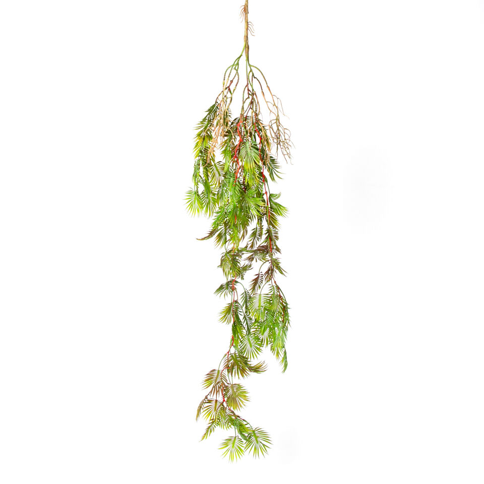 Yapay Bitki, Sarmaşık, Model B, Kızıl/Yeşil - 110 cm
