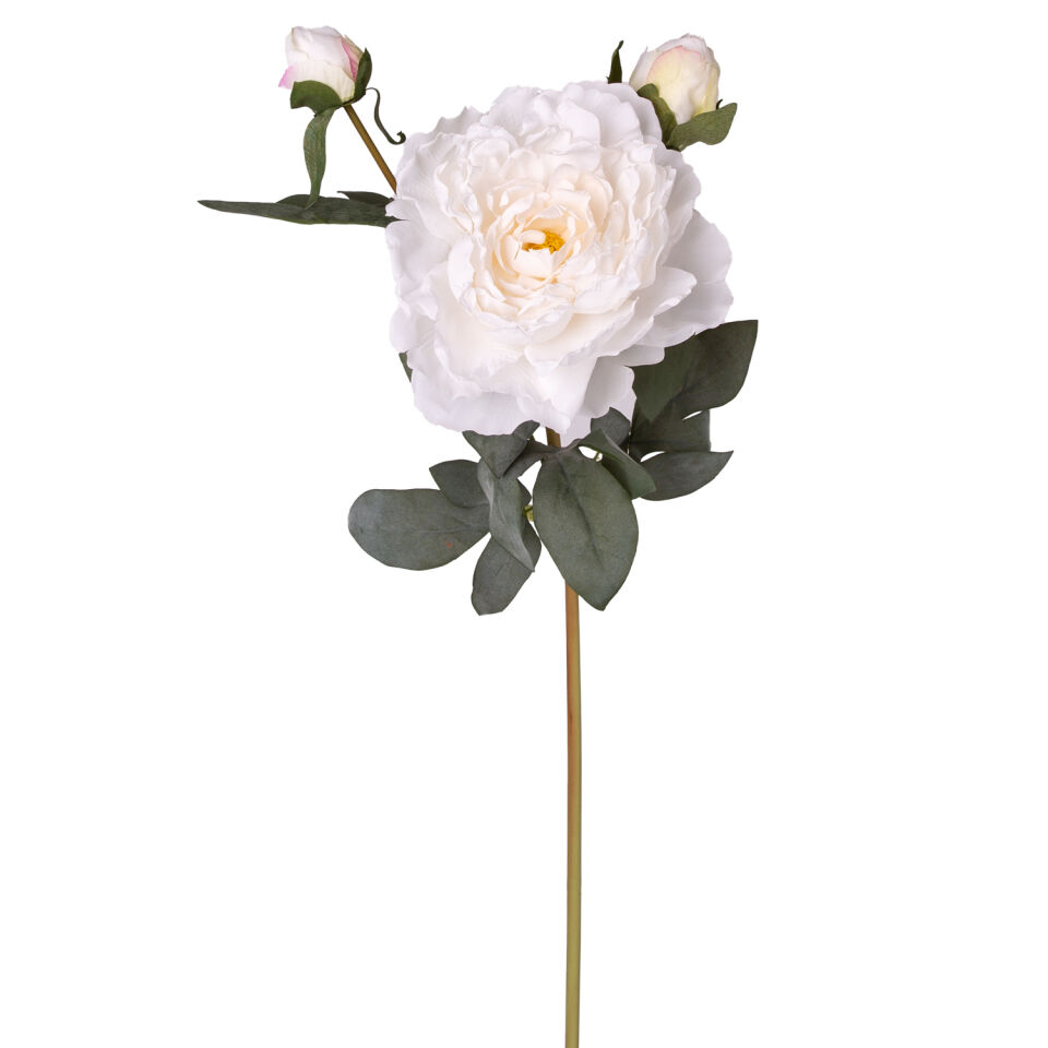 Yapay Çiçek, Şakayık, Beyaz - 65 cm