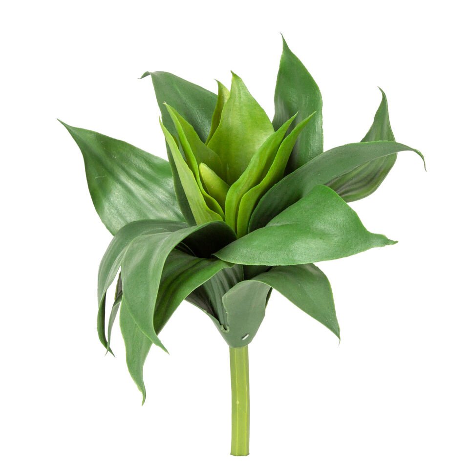 Yapay Kaktüs Sukulent, Agave, Yeşil - 28 cm