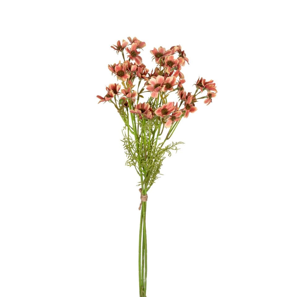 Yapay Çiçek, Papatya Demeti, Turuncu - 65 cm