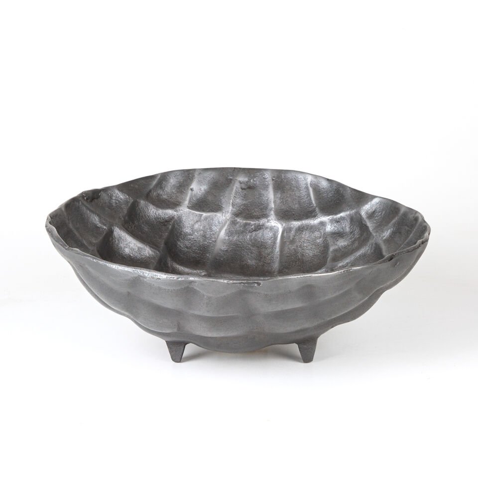 Metal Kase, Ayaklı, Antrasit - 30x11x30 cm