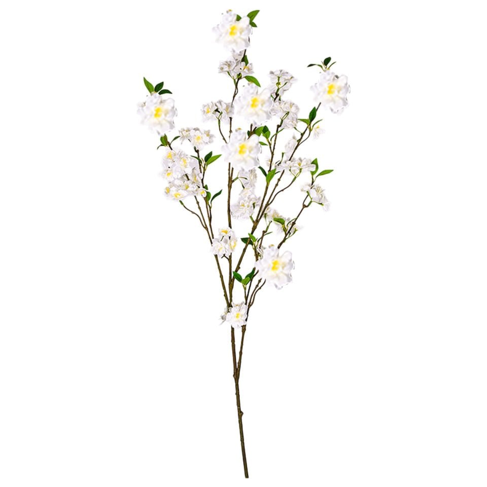 Yapay Çiçek, Bahar Dalı, Beyaz - 125 cm