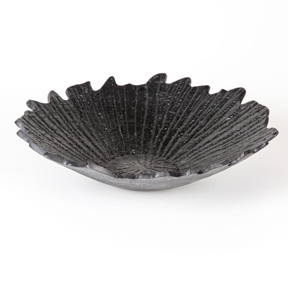 Metal Kase, Siyah - 35x8x34 cm