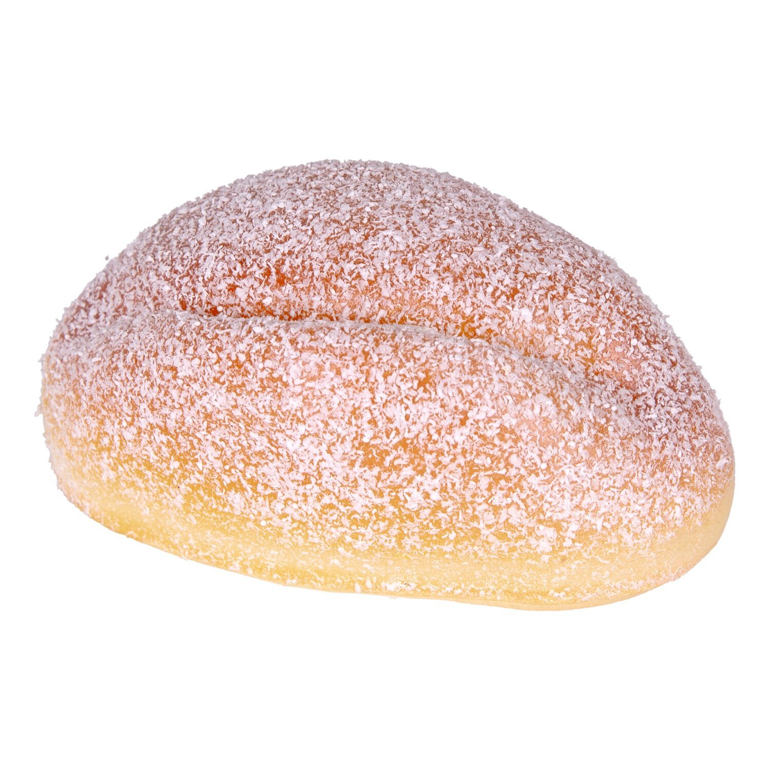 Yapay Tatlı Çörek, Kahverengi-Beyaz - 11x7x6 cm