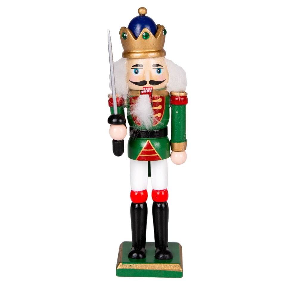 Yılbaşı Süsü, Kurşun Adam, Fındıkkıran, Yeşil - 4,5x18 cm