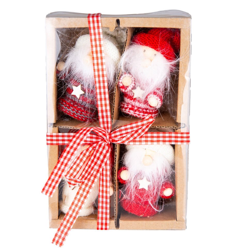 Yılbaşı Süsü, Cüceler, Kutuda - 4 'Lü Paket