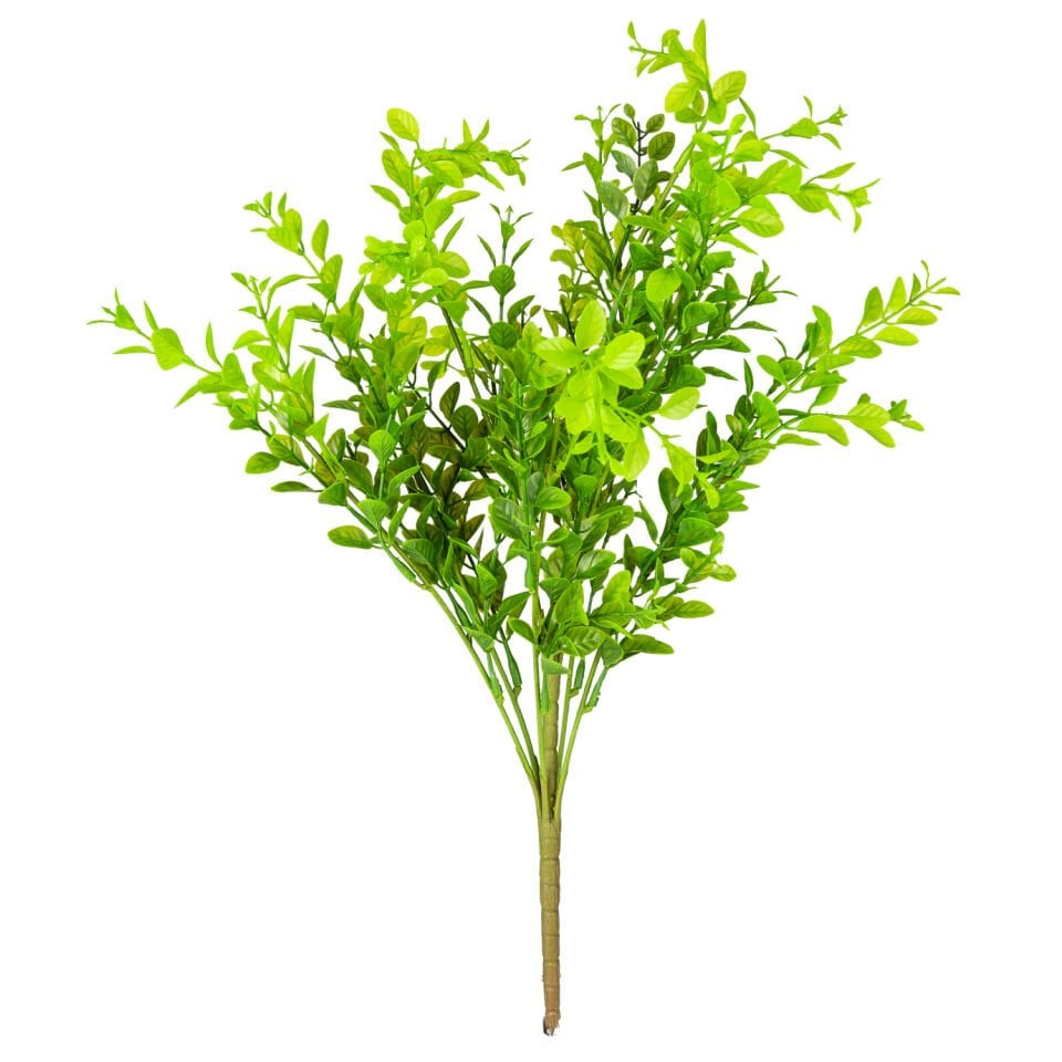 Yapay Bitki, Şimşir Demet, Açık Yeşil - 55 cm