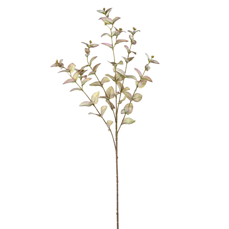 Yapay Yasemin Yaprağı Açık Yeşil-Pembe 90 Cm.
