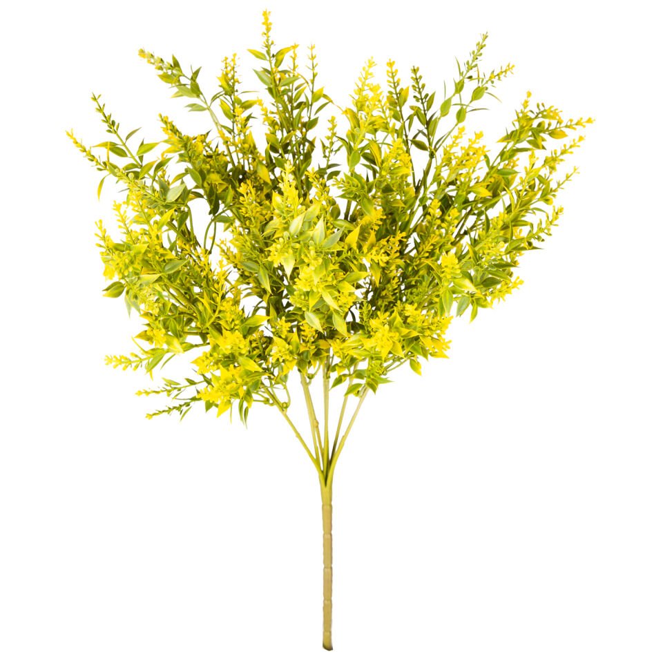 Yapay Çiçekli Bitki, Sarı - 55 cm