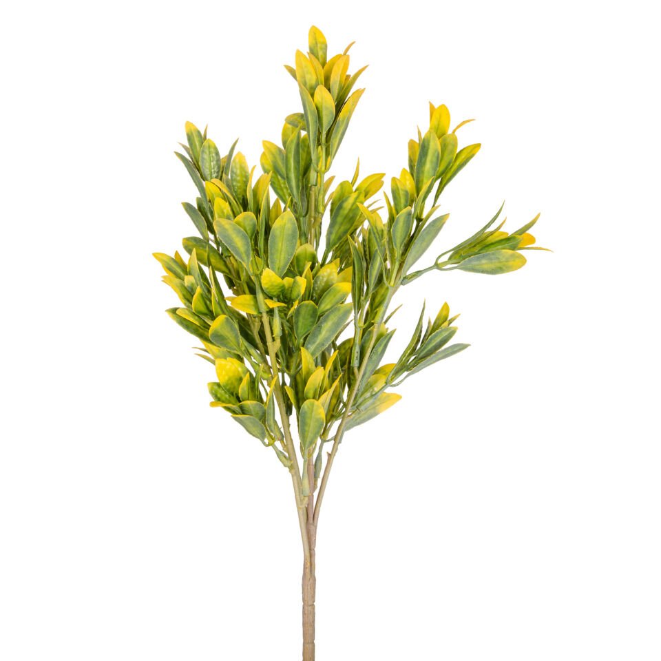 Yapay Bitki Demeti, Sarı-Yeşil - 40 cm