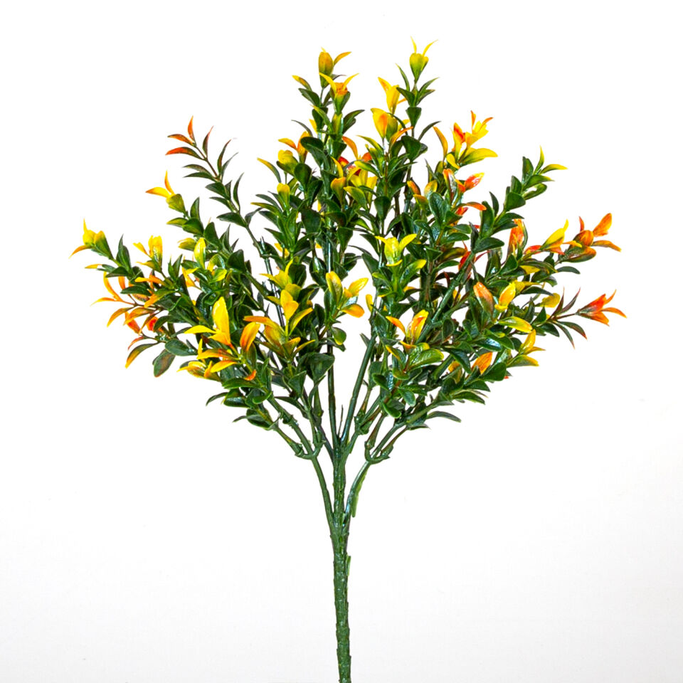 Yapay Bitki Demeti, Sarı-Turuncu - 30 cm