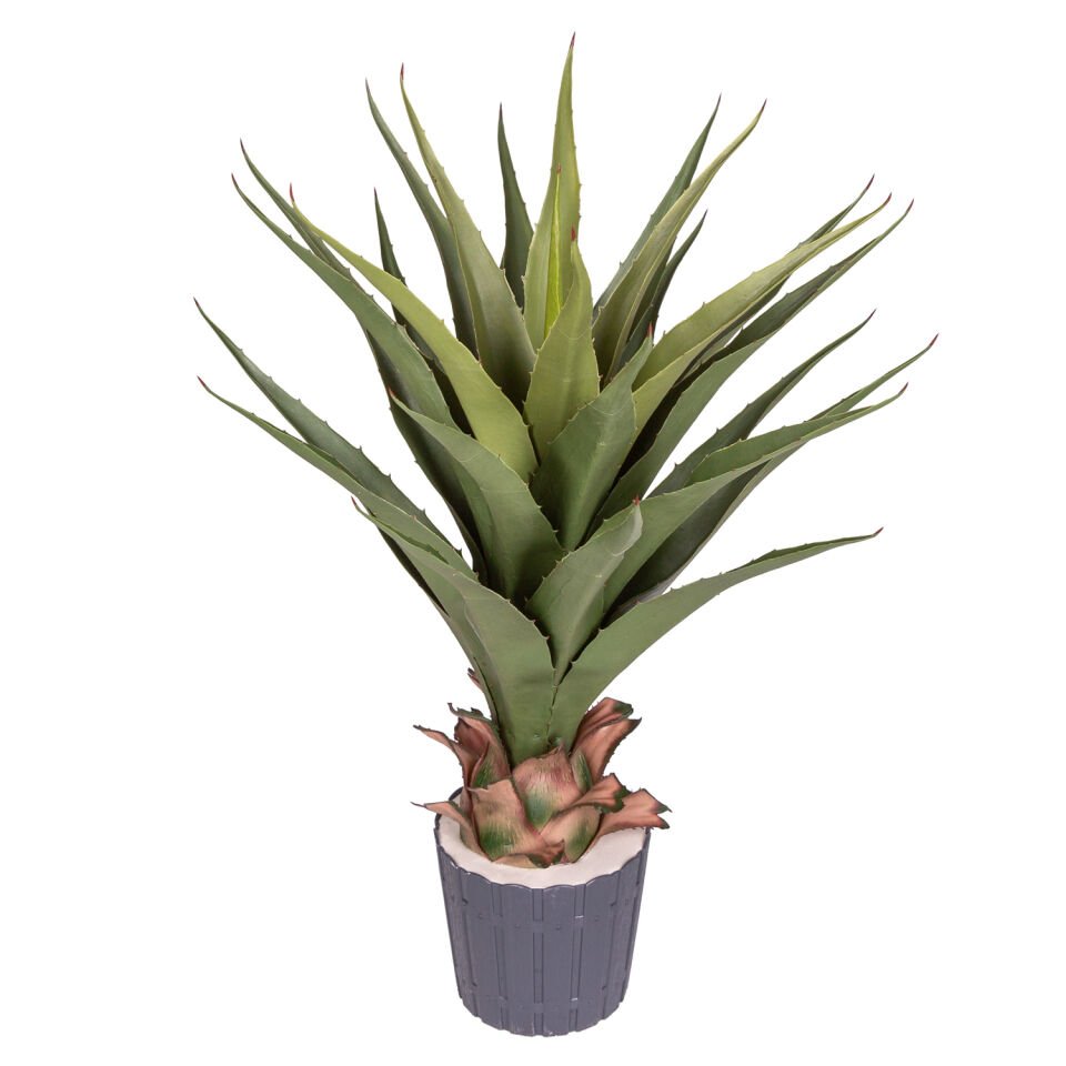 Yapay Aloe Vera 27 Yaprak Yeşil 75 Cm.