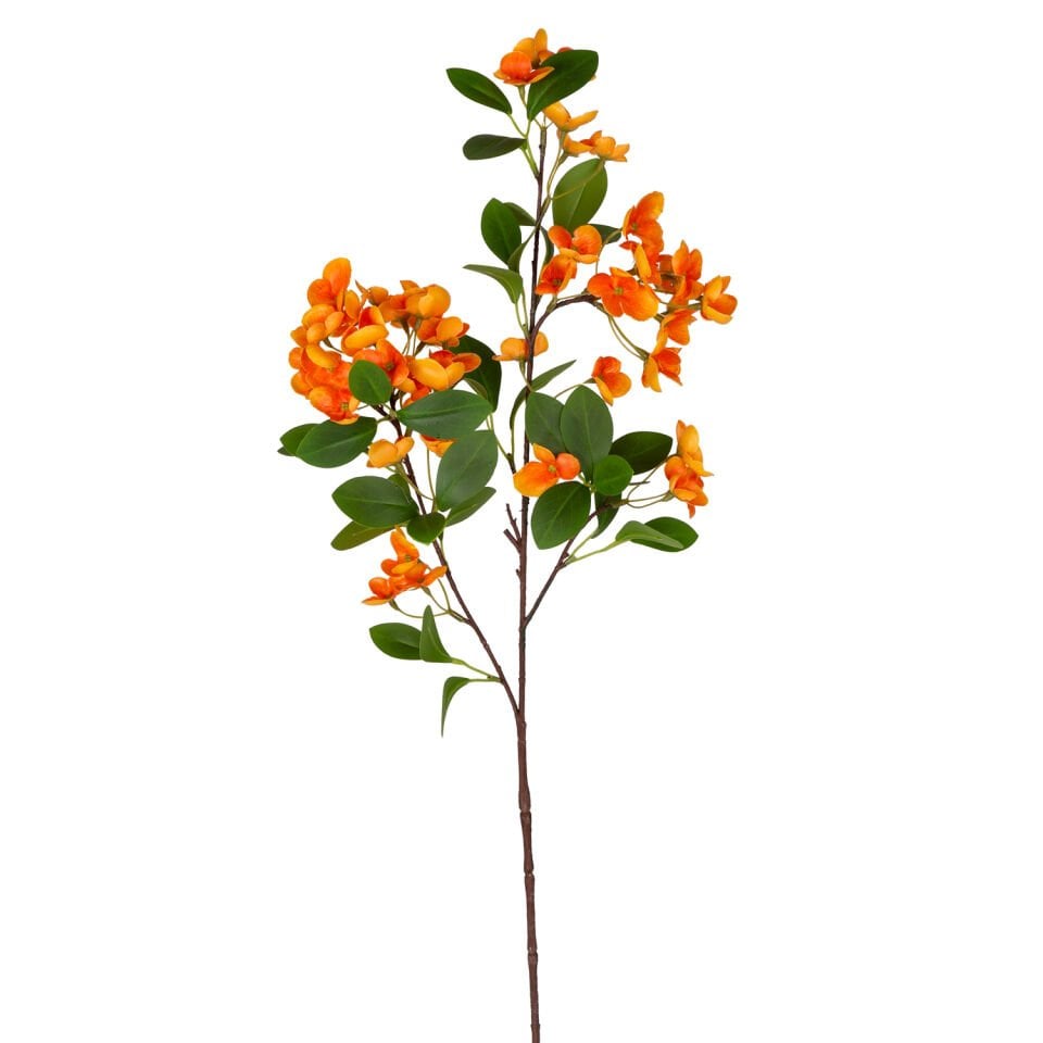 Yapay Sütleğen Çiçek, Islak Dokulu, Turuncu - 77 cm