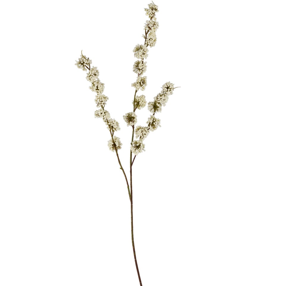 Yapay Karahindiba Gypso Dalı Beyaz 100 Cm.