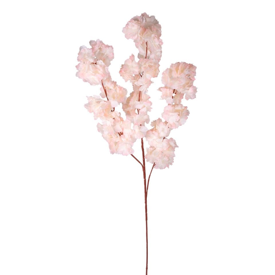 Yapay Çiçek, Bahar Dalı, Krem-Pembe - 95 cm