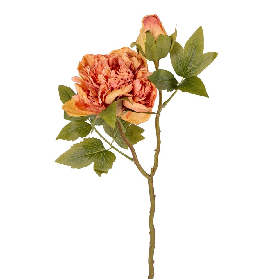 Yapay Çiçek, Şakayık, Turuncu - 50 cm