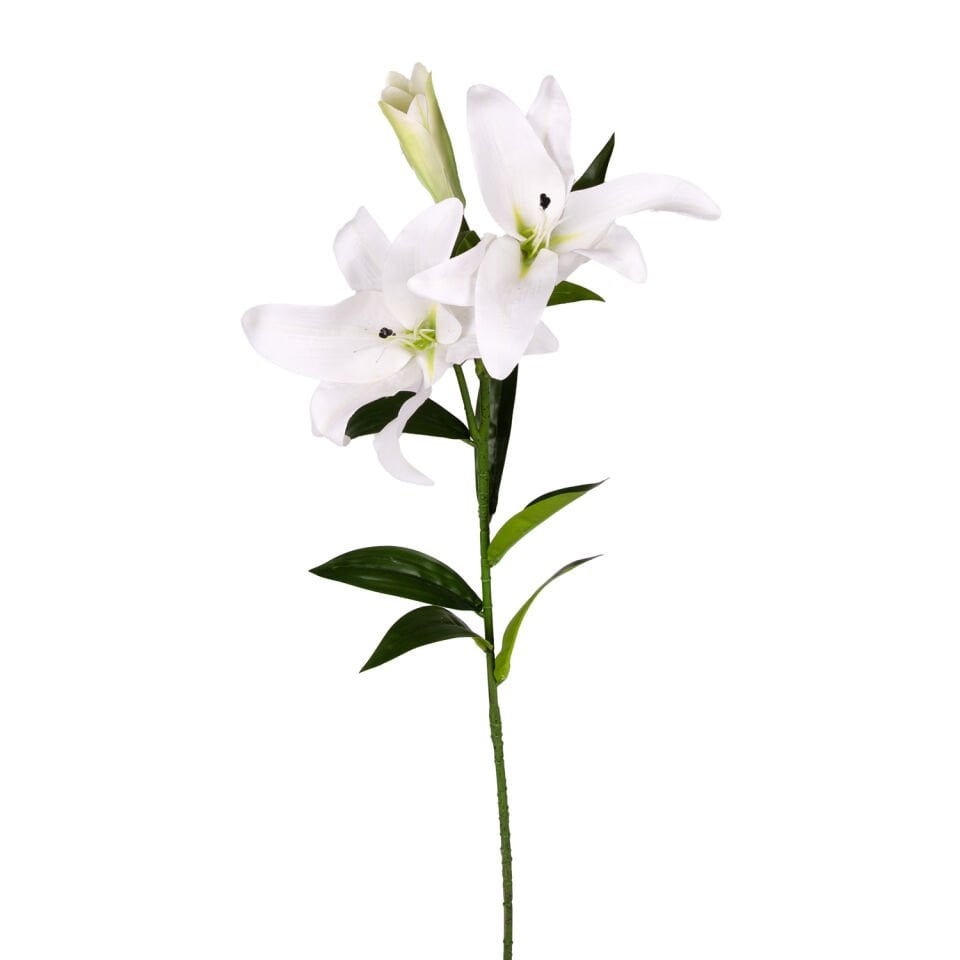 Yapay Çiçek, Zambak, Beyaz - 85 cm