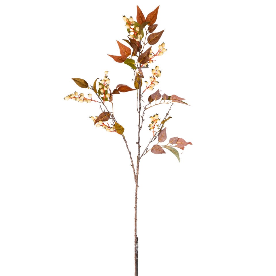 Yapay Yaban Mersini Dalı Krem-Açık Sarı 110 Cm.