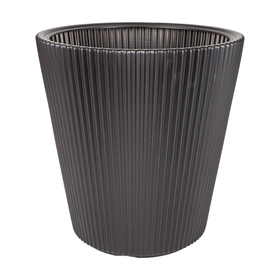 Saksı, Konik, Siyah - 37x36 cm