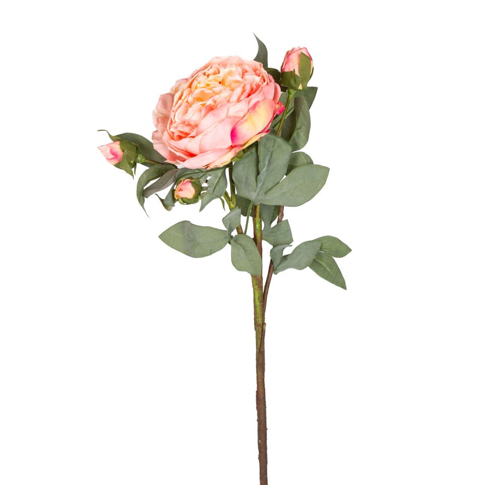 Yapay Çiçek, Şakayık Dalı, Somon - 58 cm