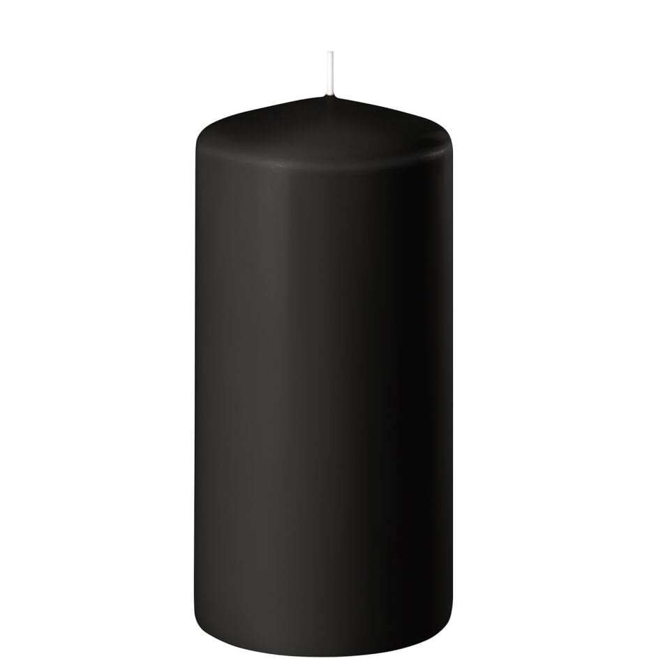 Mum, Silindir, Siyah - 5x10 cm