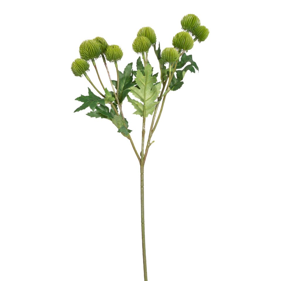 Yapay Çiçek, Top Çiçek, Yeşil - 56 cm