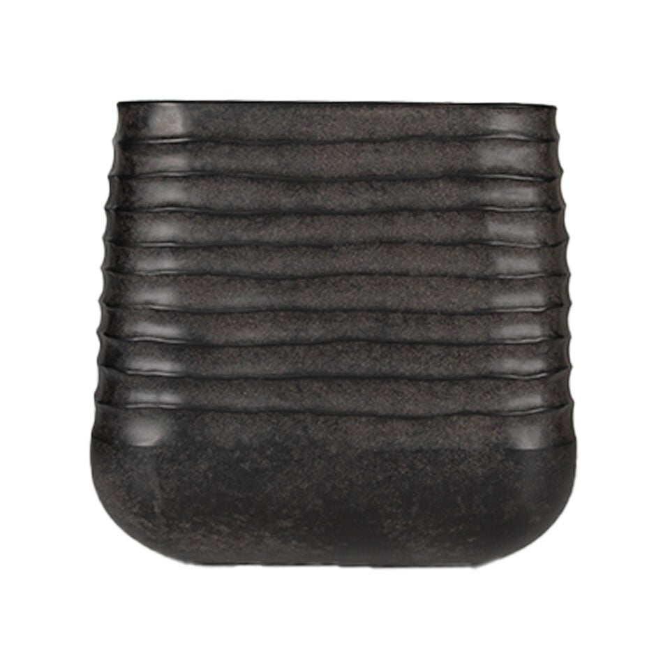 Kare Premium Kalın Plastik Saksı Koyu Kahverengi 50.5X49 Cm.