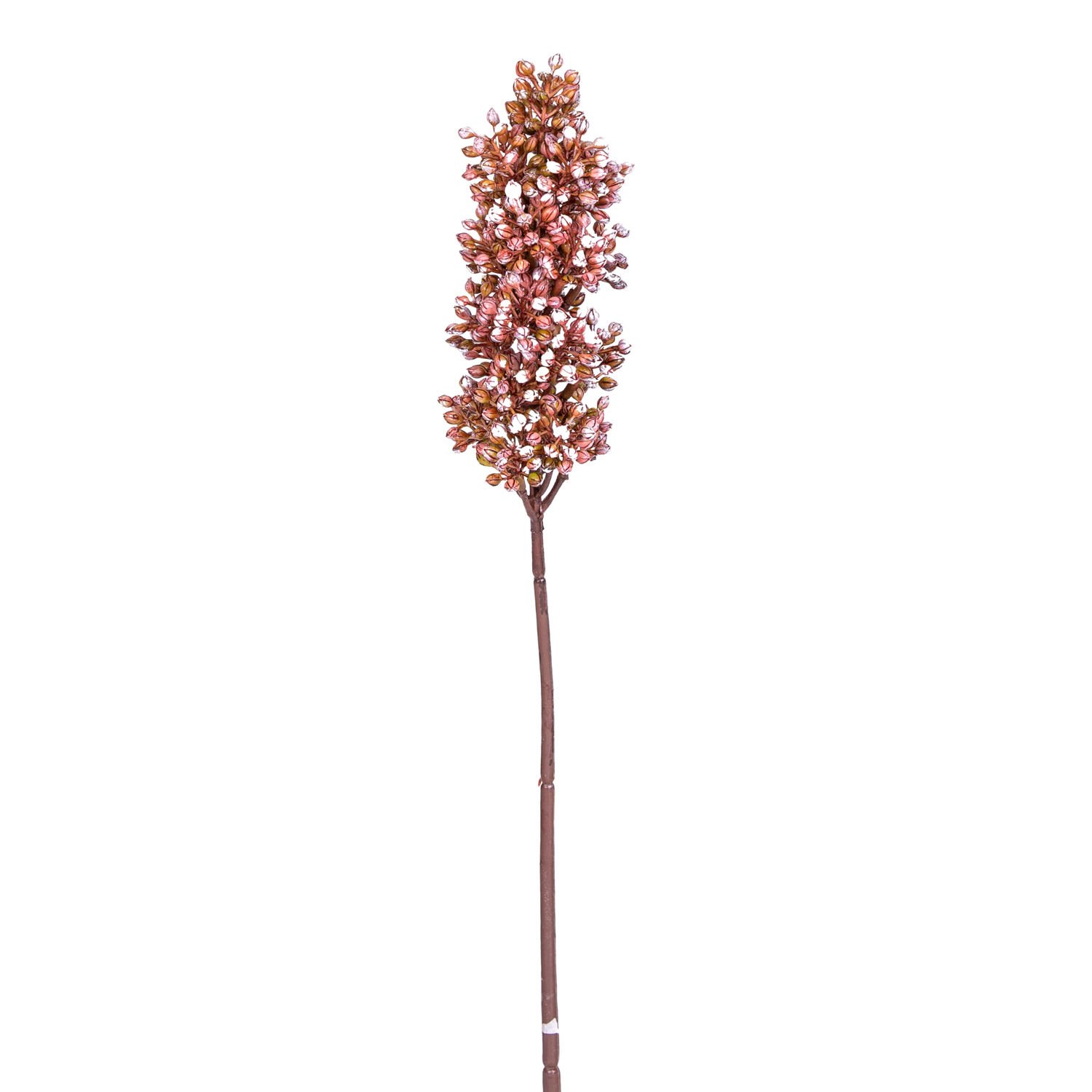 Yapay Çiçek, Sorgum Bitkisi, Bordo - 47 cm
