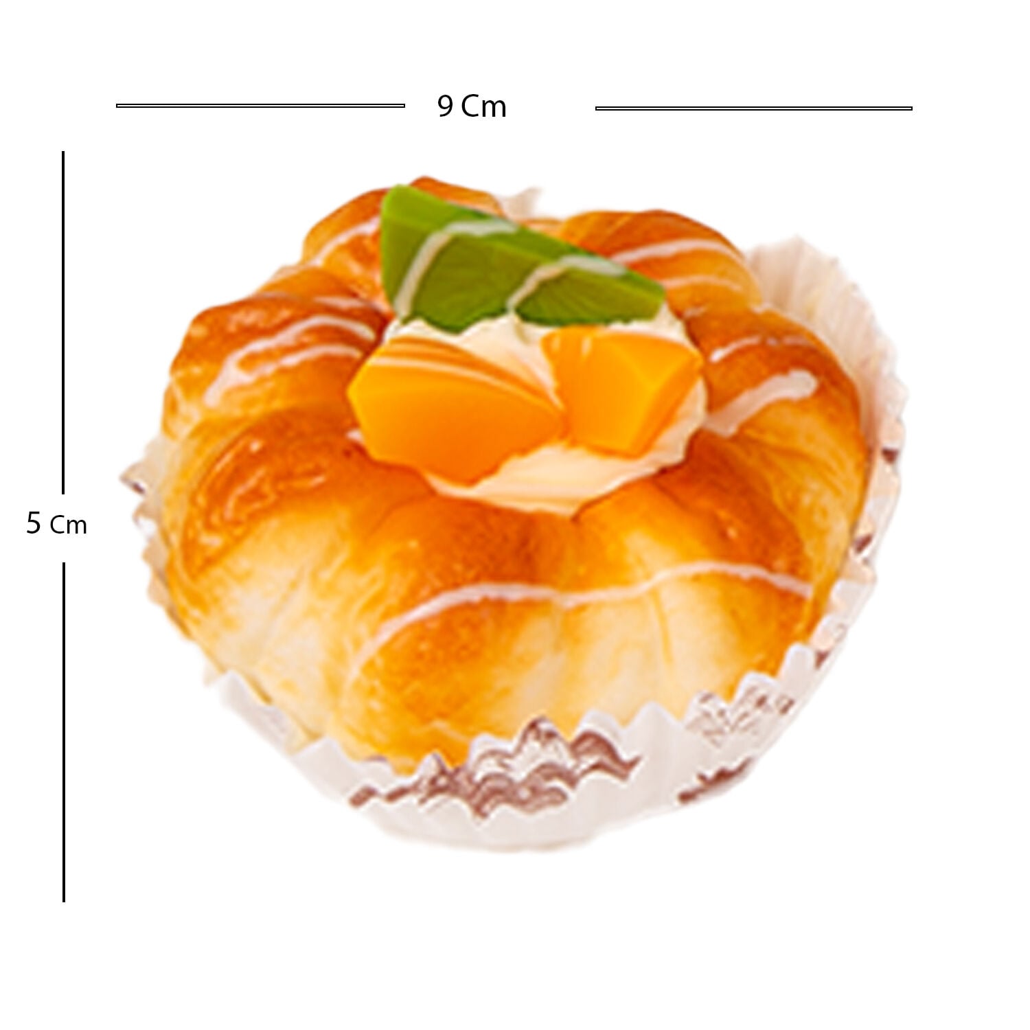 Yapay Meyveli Çörek 6'lı Set Magnetli