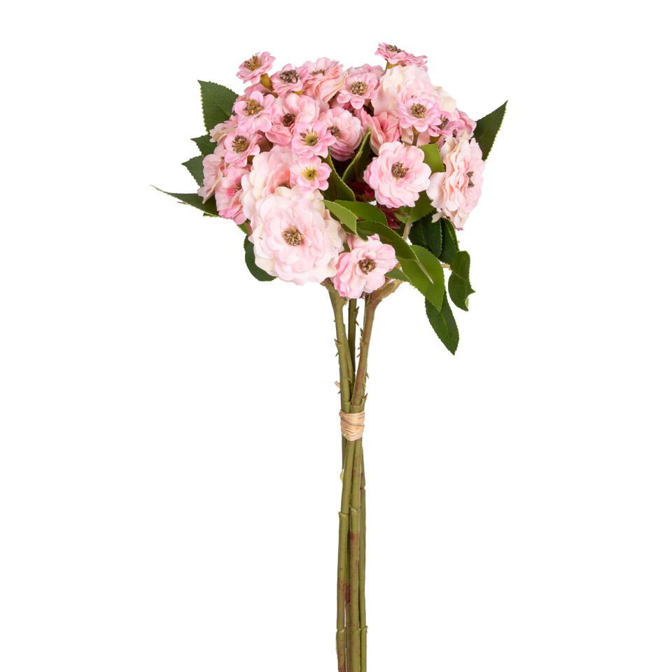 Yapay Çiçek, Kalanşo (Kalanchoe), Pembe - 32 cm