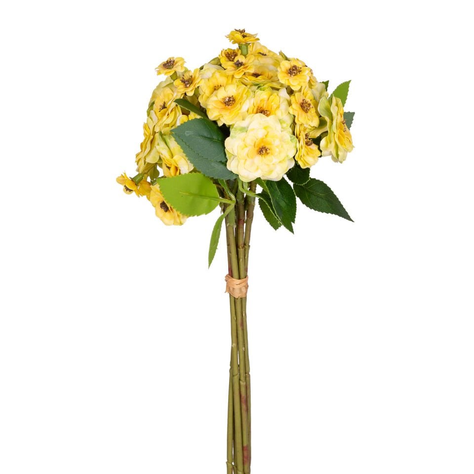 Yapay Çiçek, Kalanşo (Kalanchoe), Sarı - 32 cm