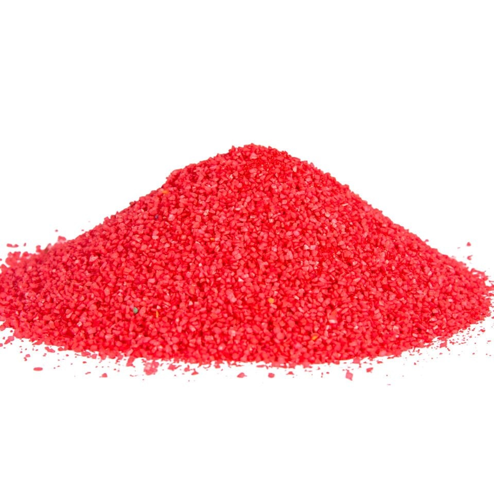Renkli Dekoratif Vazo Saksı Kumu Kırmızı 1,8 Kg.