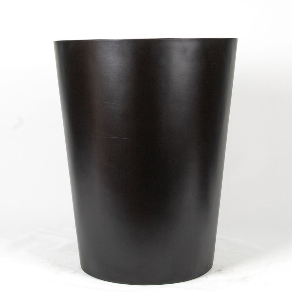 Saksı, Oval Veronika, Siyah - 40x40 cm