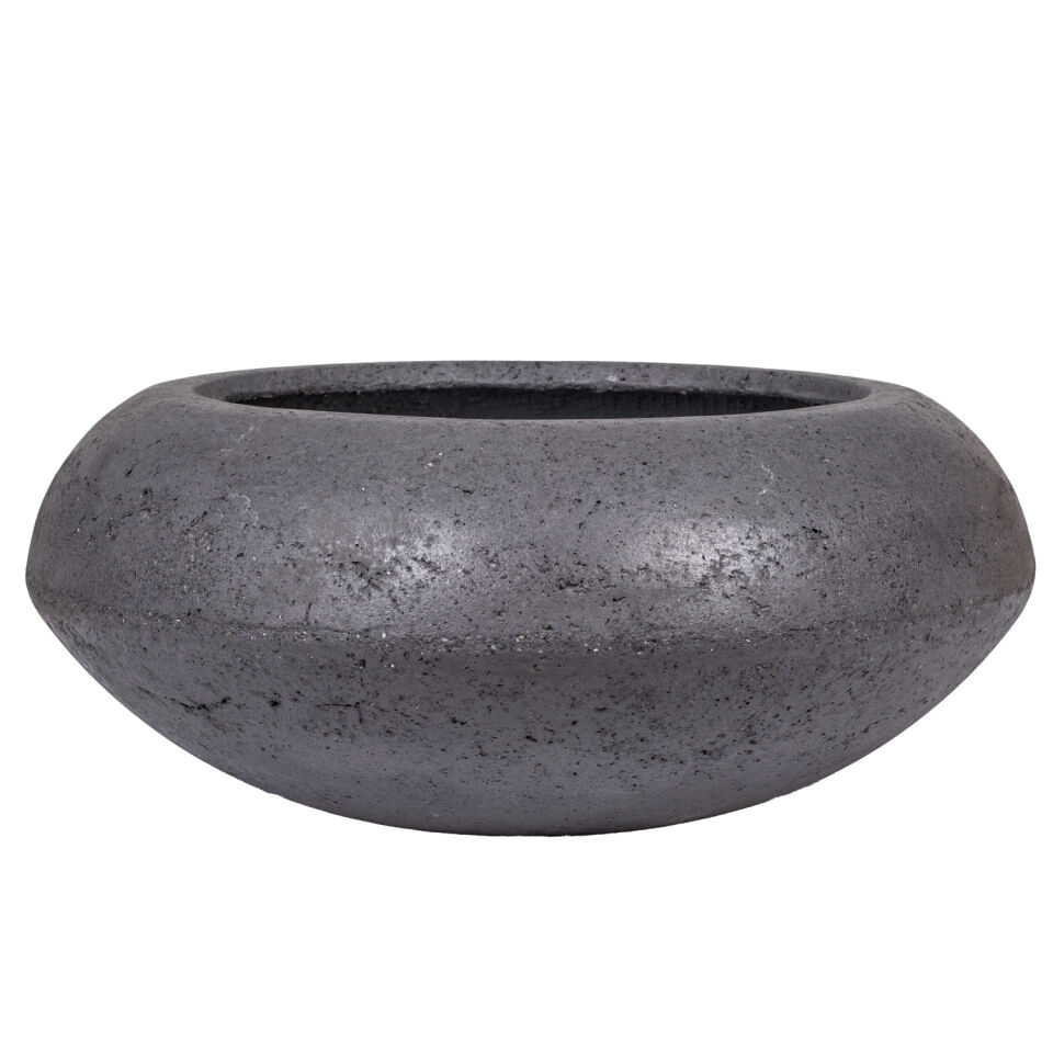 Beton Saksı Büyük Boy Ufo Antrasit 58x25,5 Cm.