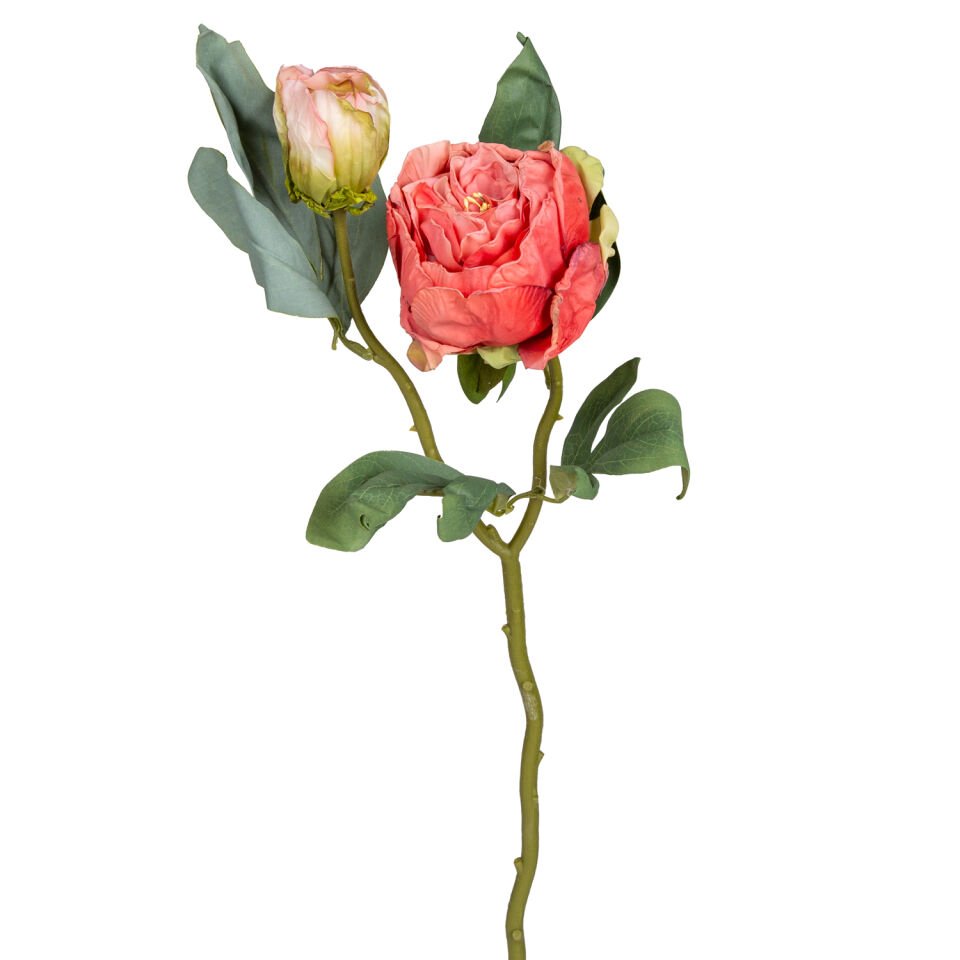 Yapay Çiçek, Şakayık, Kurumuş Efektli, Nar Çiçeği - 50 cm