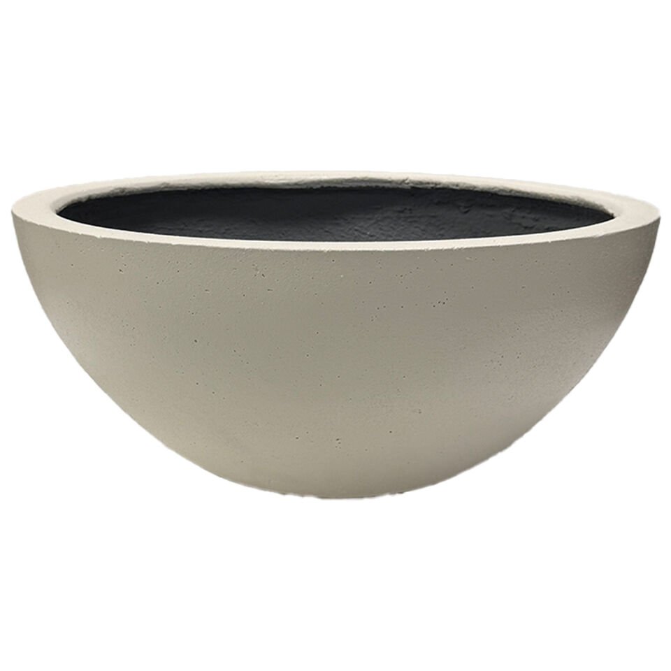 Beton Saksı, Bonzai, Beyaz - 41x17,5 cm