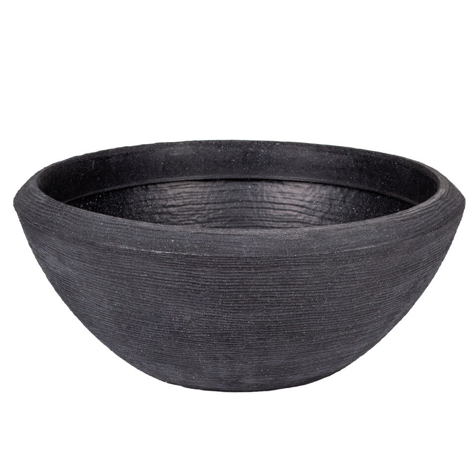 Plastik Saksı Yuvarlak Antrasit 40 Lt. 63x26 Cm.