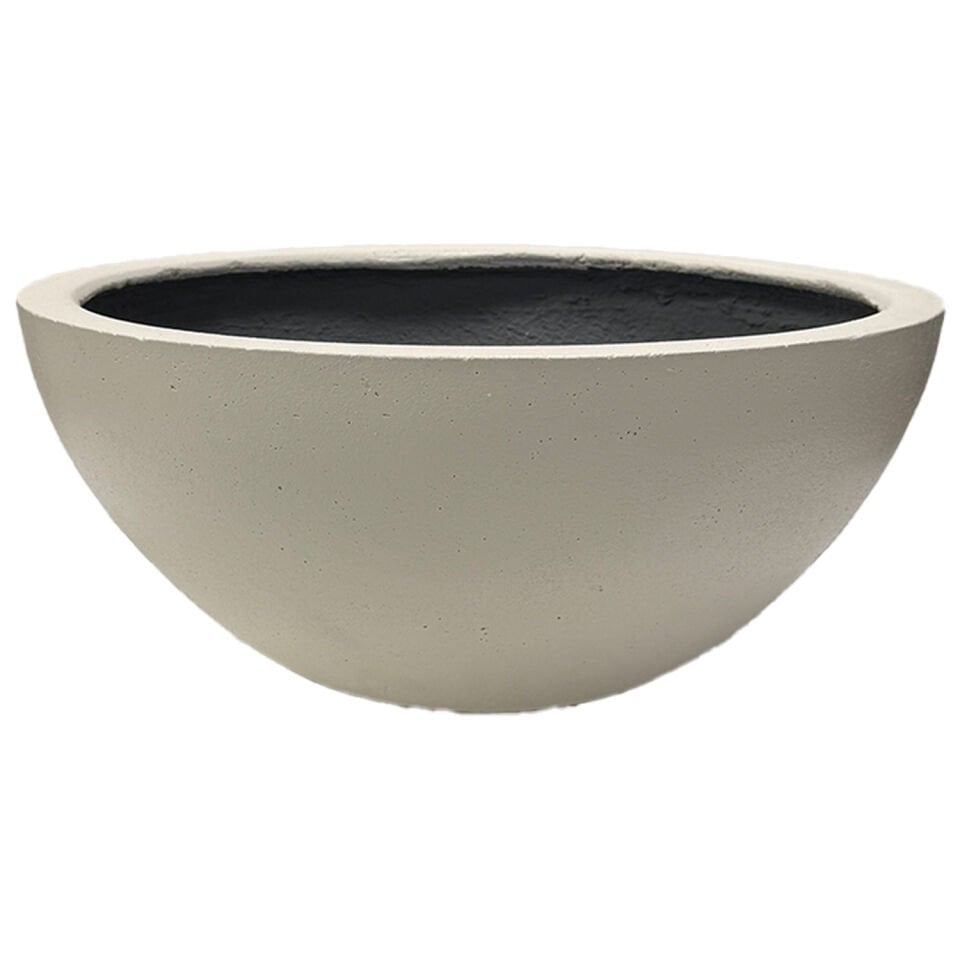 Beton Saksı, Bonzai, Beyaz - 52x22 cm