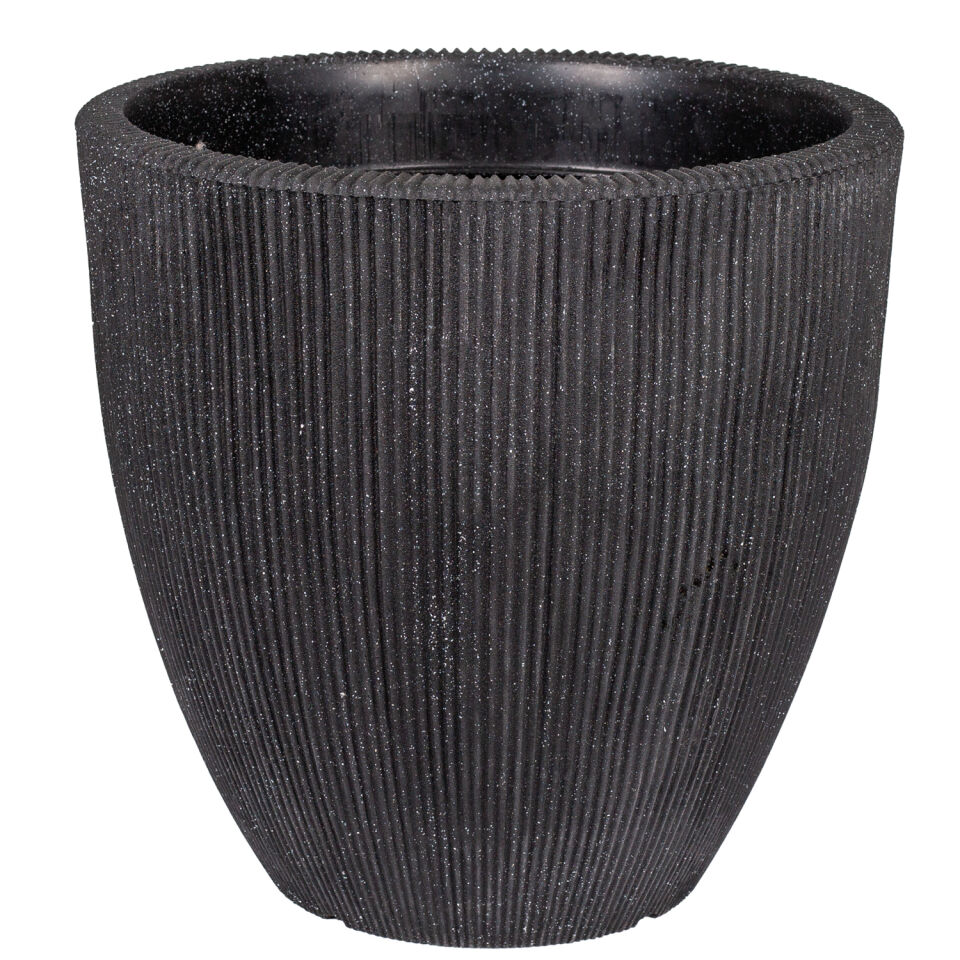 Plastik Saksı Yuvarlak Antrasit 30 Lt. 39x39 Cm.