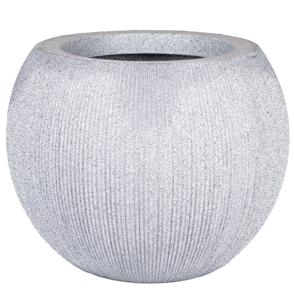 Plastik Saksı Küre Gri 66 Lt. 52x41.5 Cm.