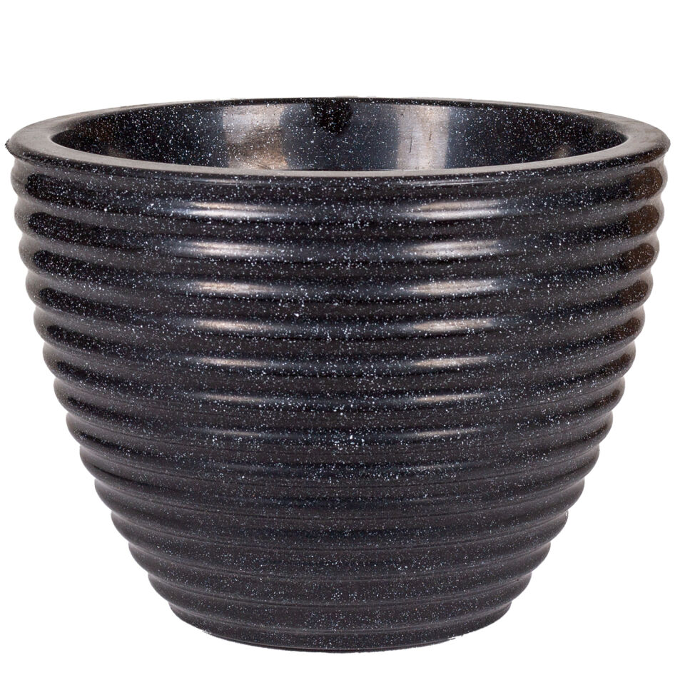 Plastik Saksı Yuvarlak Antrasit 13 Lt. 37x27.5 Cm.