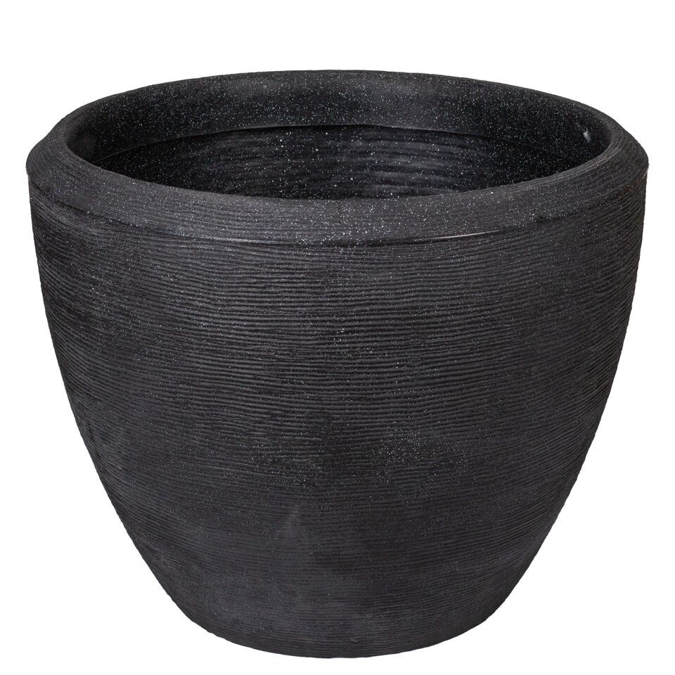 Plastik Saksı Yuvarlak Antrasit 94 Lt. 62,5x50 Cm.