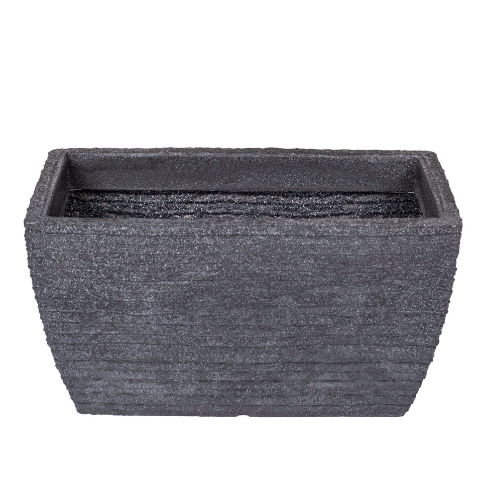 Plastik Saksı Dikdörtgen Antrasit 48 Lt. 61x33 Cm.