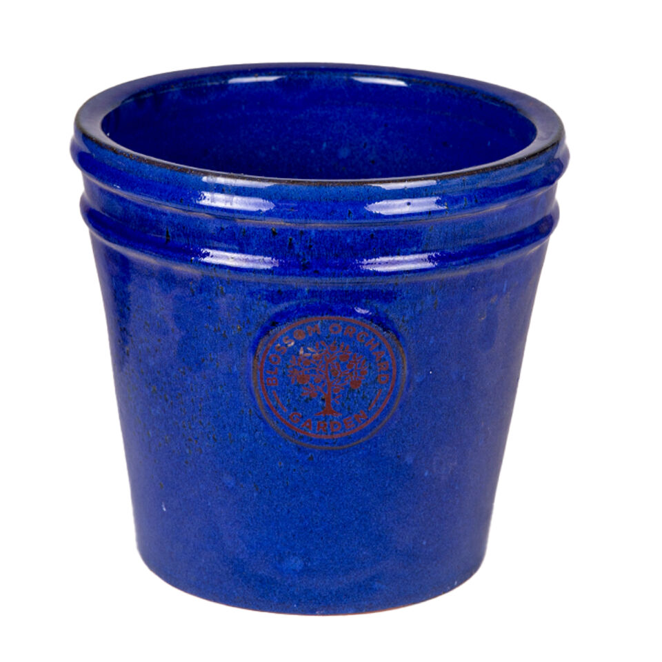 Toprak Saksı Boyalı 27 Litre Mavi 35x31 Cm.